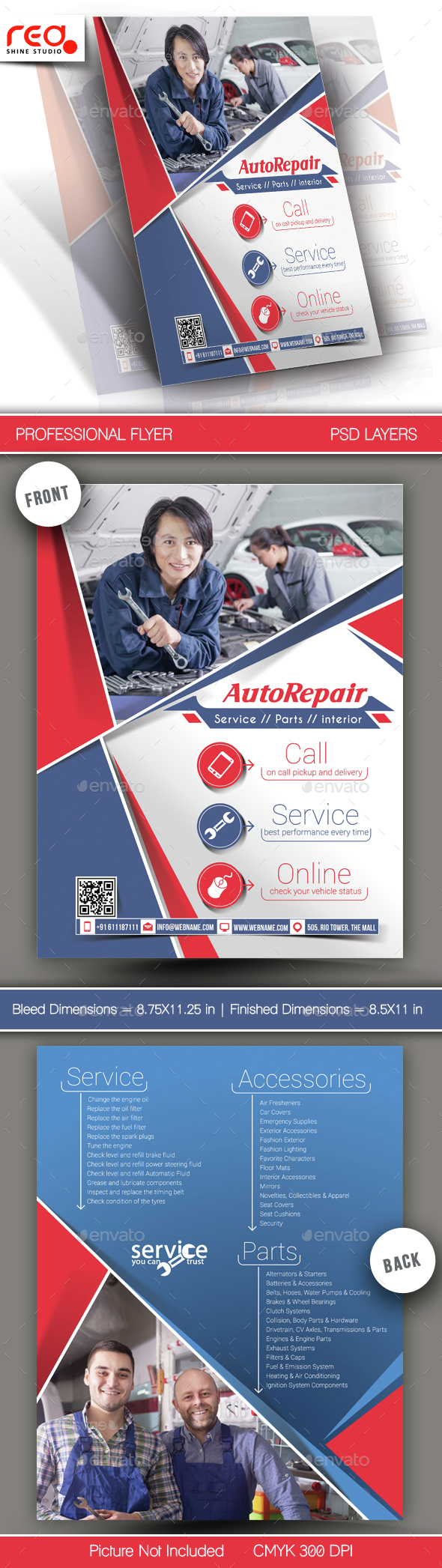 Auto Center Flyer Template - Corporate Flyers
