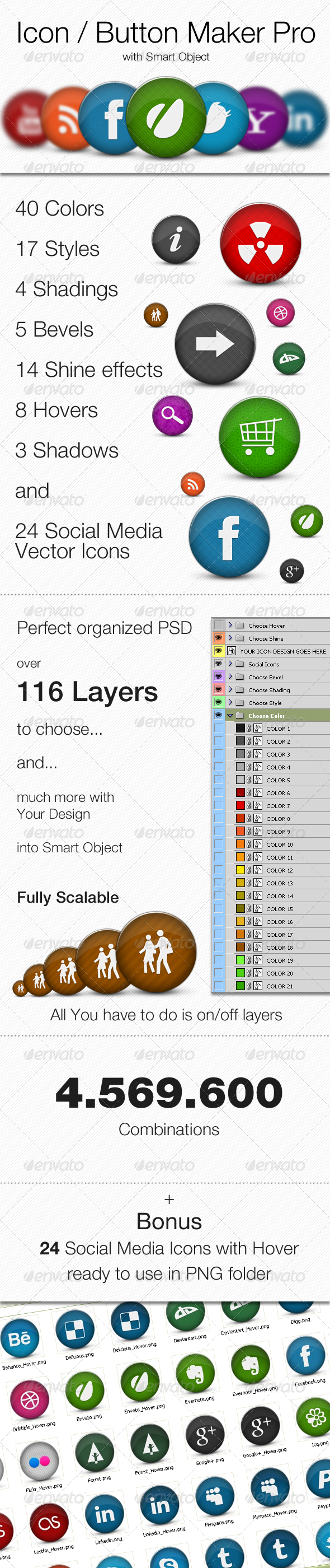 Icons / Buttons Maker Pro - Icons
