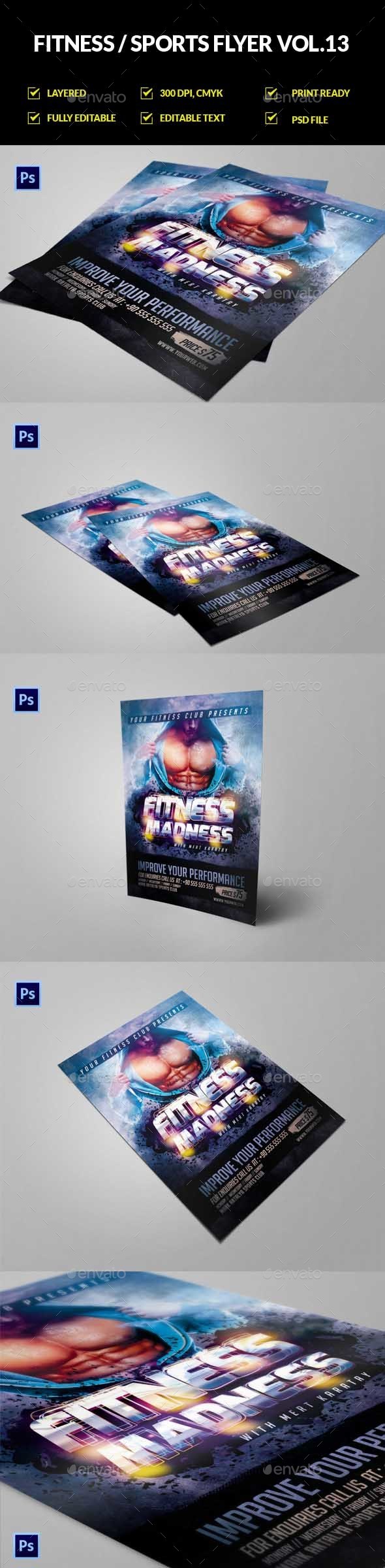 Fitness Gym Flyer / Poster Vol.13 - Sports Events