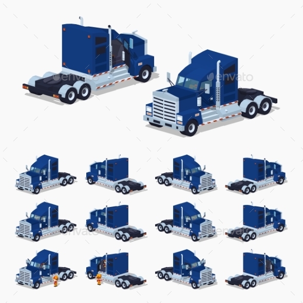 Heavy American Truck - Man-made Objects Objects