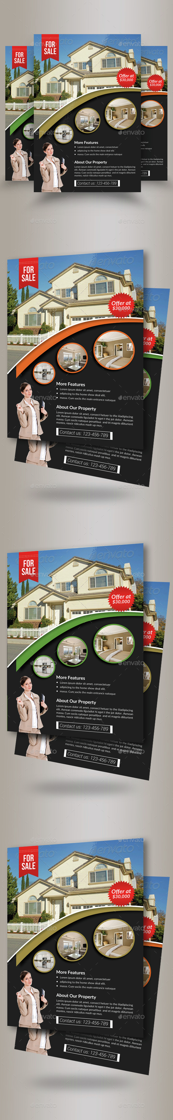 Real Estate Agency PSD Flyer Template - Corporate Flyers