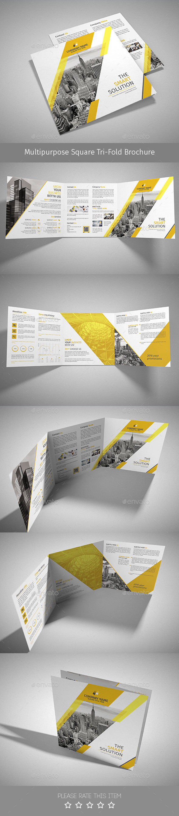 Corporate Tri-fold Square Brochure 08 - Corporate Brochures