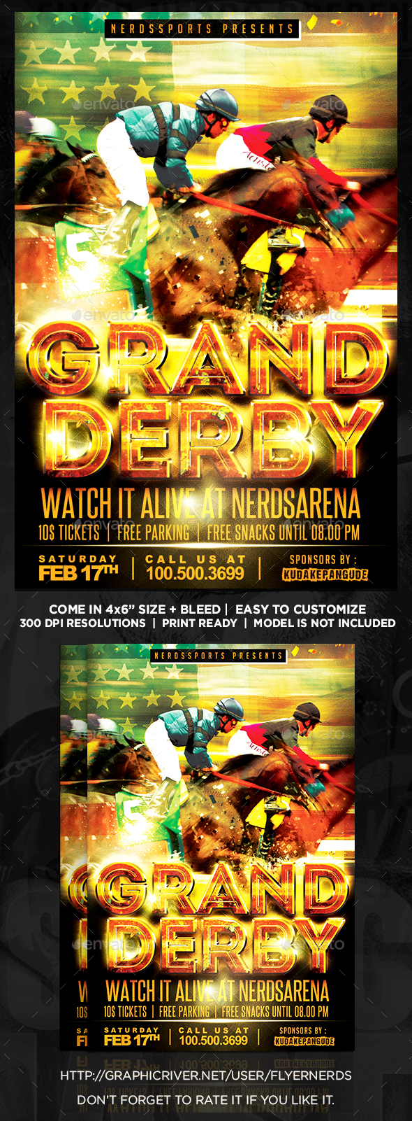 Grand Derby Championships Sports Flyer - Sports Events