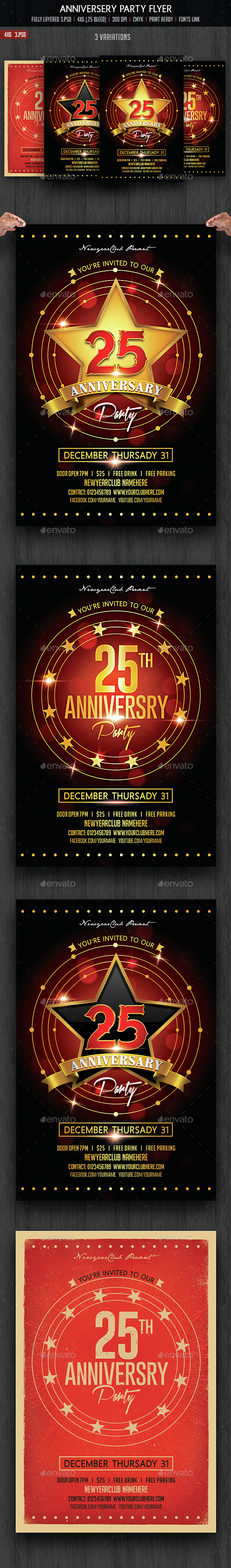 Anniversary Flyer - Events Flyers