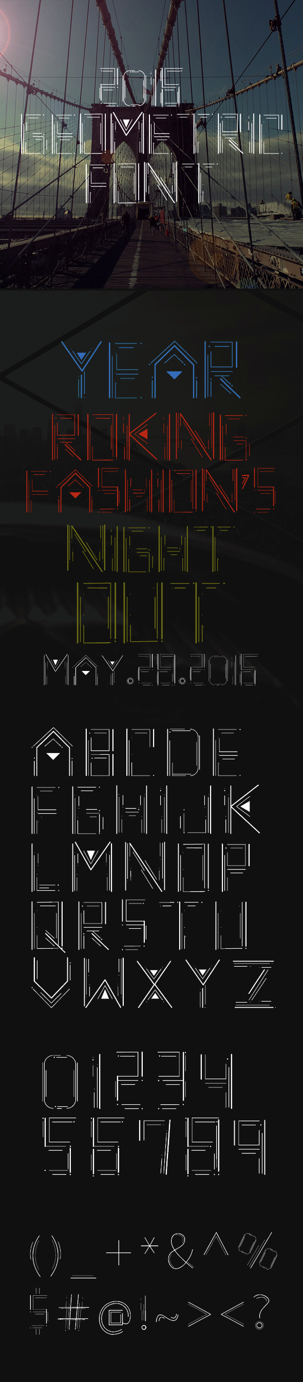 Geometric Font - Decorative Fonts