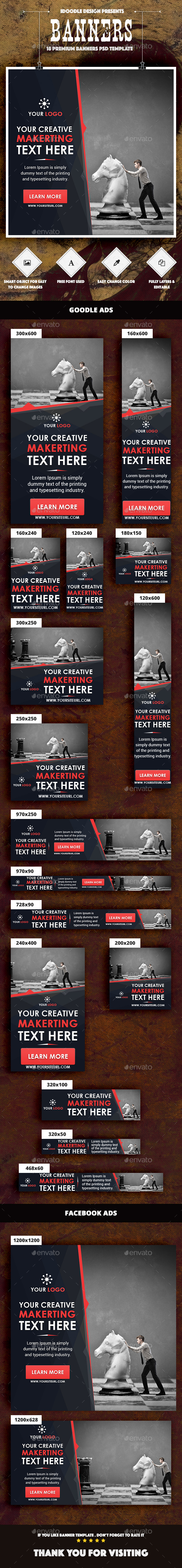 Multipurpose Banners Ads - Banners & Ads Web Elements