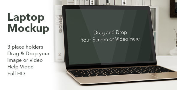 Laptop Video Mockup - VideoHive 14762100