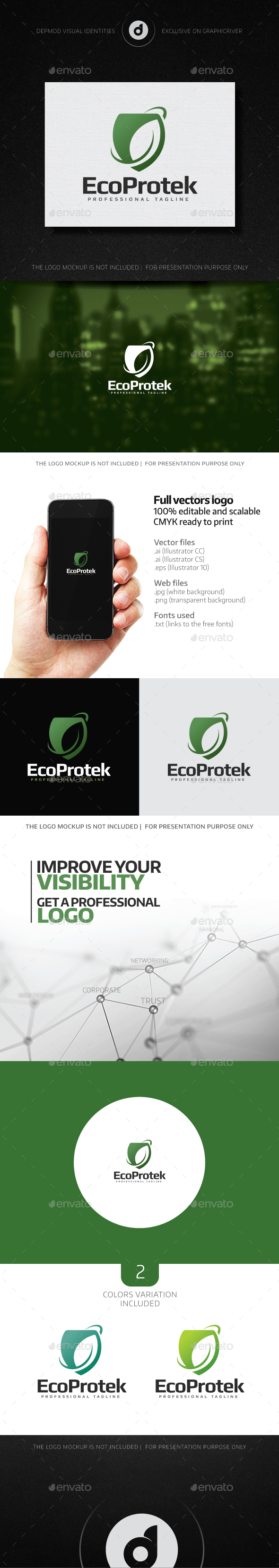 EcoProtek Logo - Nature Logo Templates