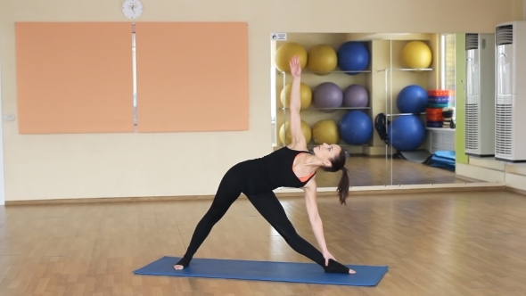 Woman Practicing Yoga