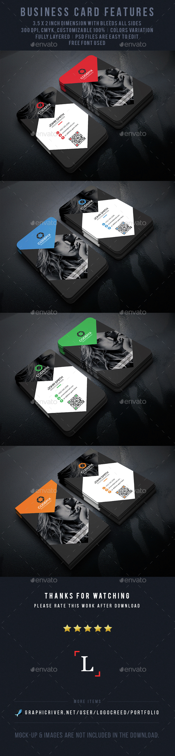 Photography Business Card - Business Cards Print Templates