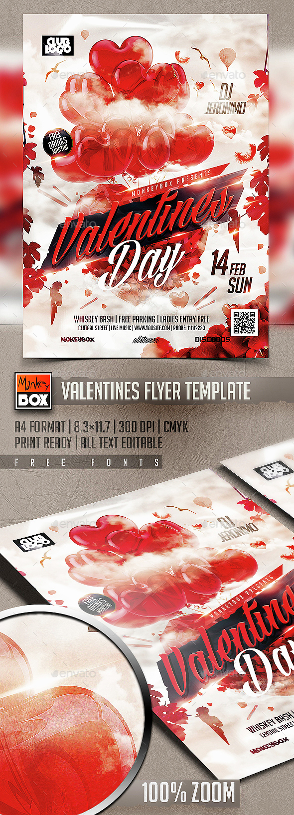 Valentines Flyer Template