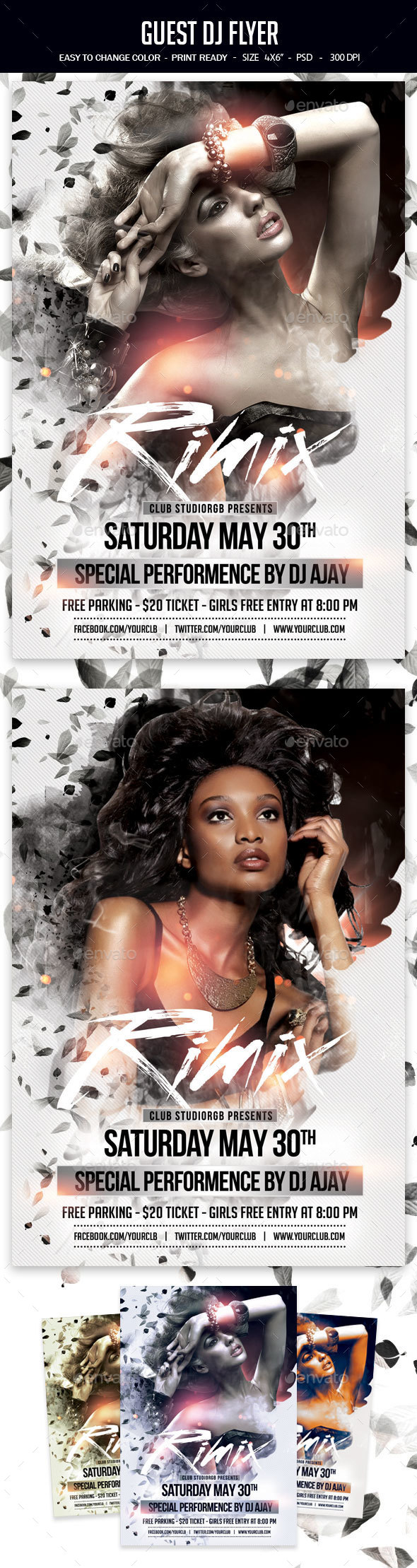 Dj Flyer - Clubs & Parties Events