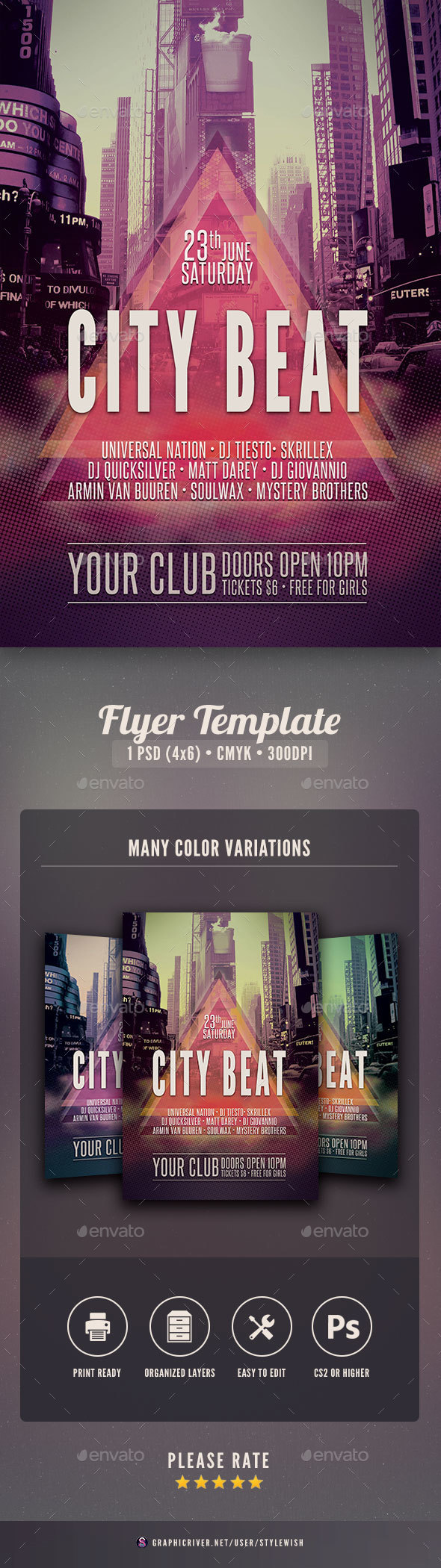 City Beat Flyer - Clubs & Parties Events