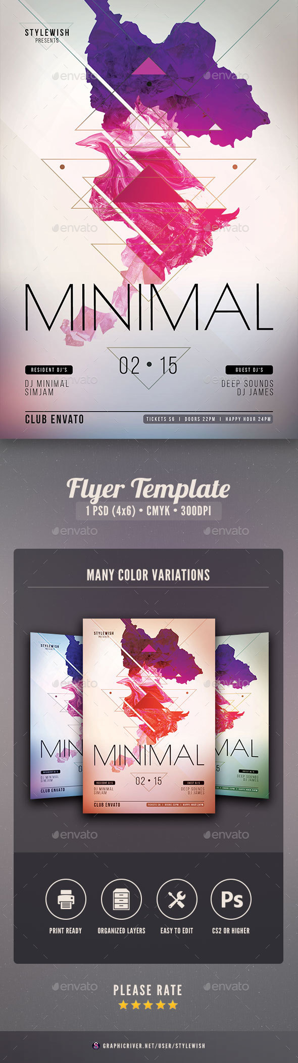 Minimal Flyer - Clubs & Parties Events