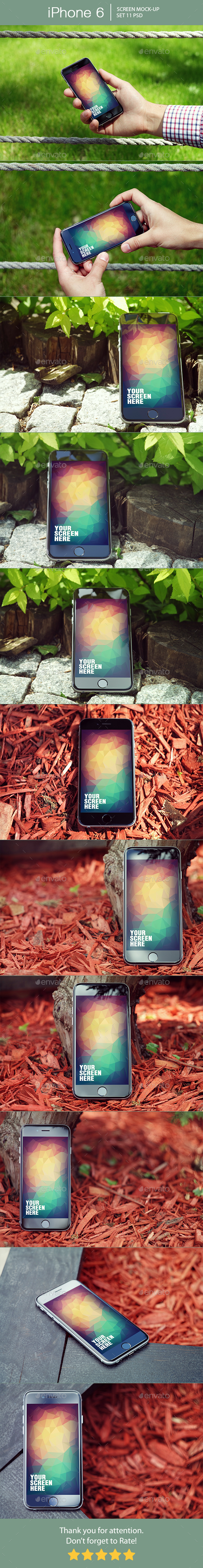 iPhone 6 Screen Mockup - Mobile Displays