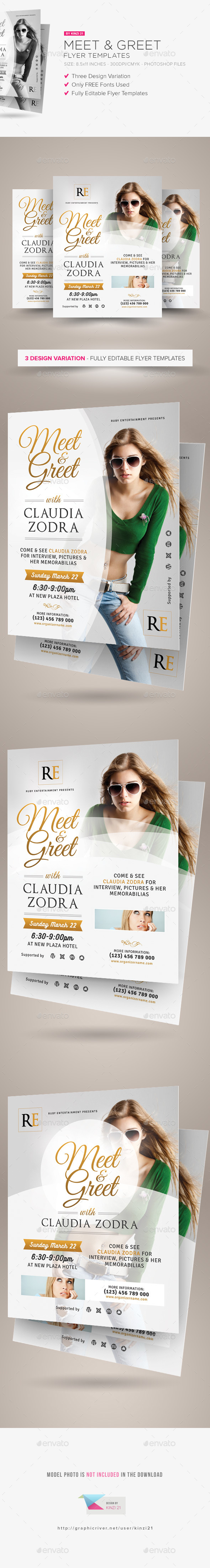 Meet & Greet Flyer Templates by kinzi21 | GraphicRiver