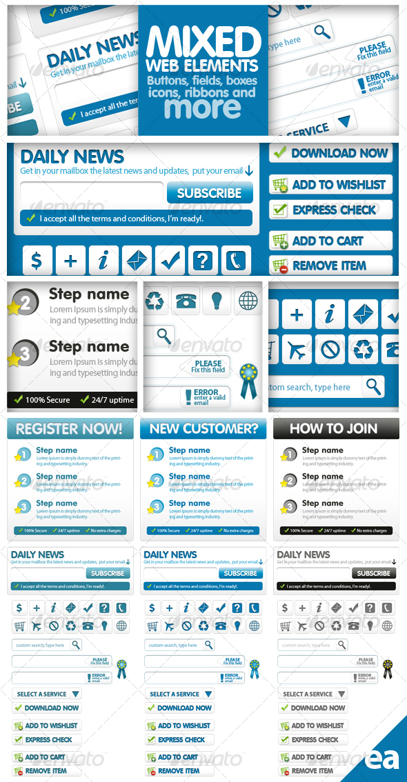 Mixed Web Elements - Web Elements