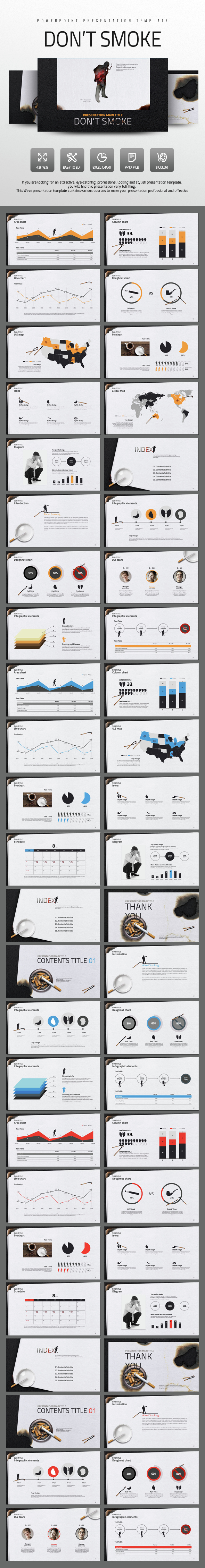 Do Not Smoke - PowerPoint Templates Presentation Templates
