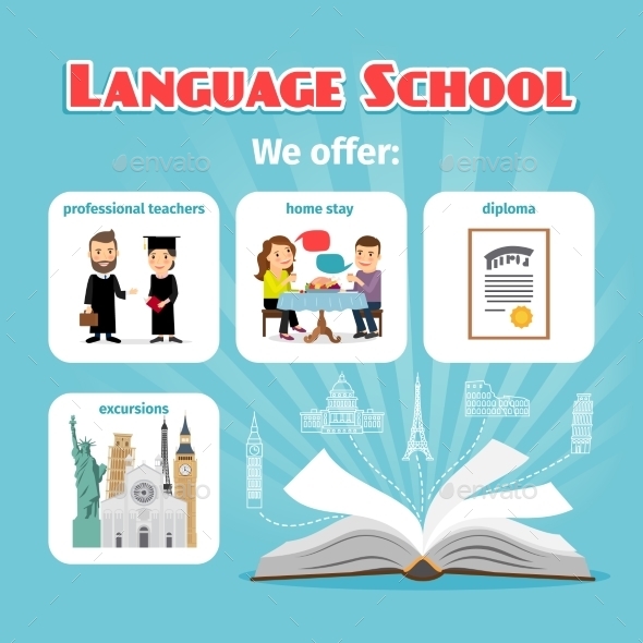 Language School Benefits - Miscellaneous Conceptual