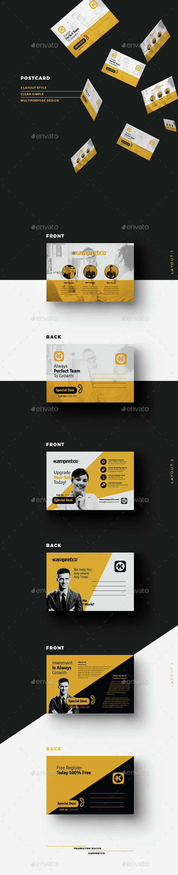 Postcard - Cards & Invites Print Templates
