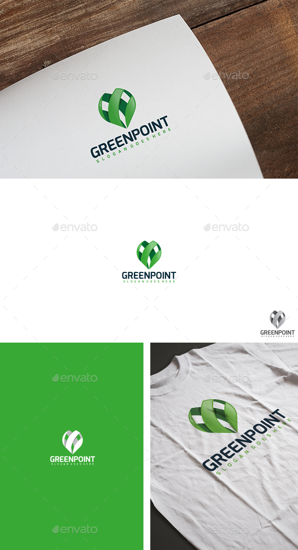 Green Point Logo - Symbols Logo Templates