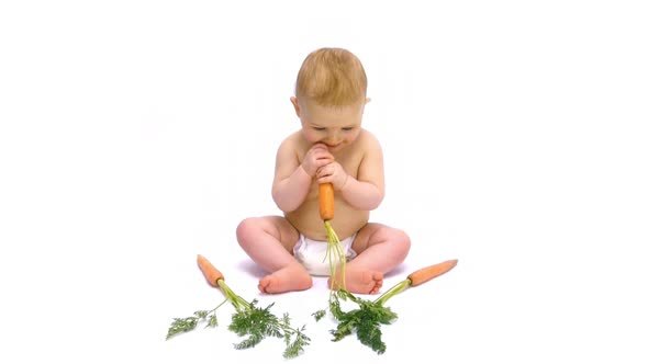 Funny Boy With Carrot