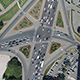 Aerial View Of Highway Interchange  - VideoHive Item for Sale