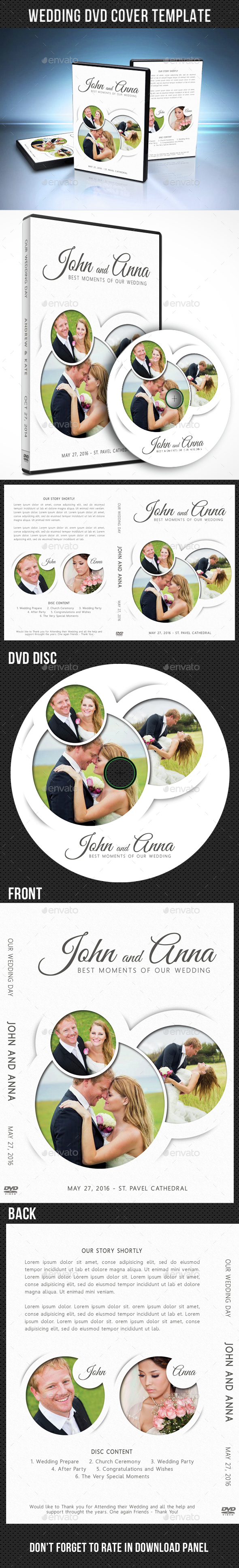 Wedding DVD Cover Template 15 - CD & DVD Artwork Print Templates