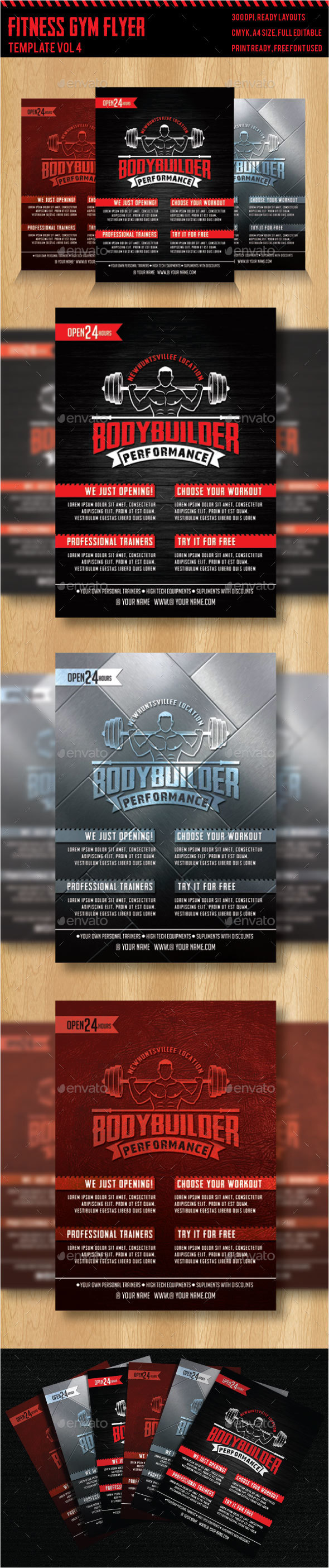 Fitness - Gym Flyer Templates 4 - Sports Events