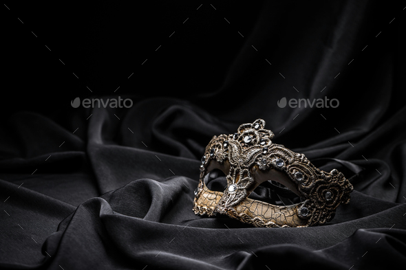 Brown carnival mask - Stock Photo - Images