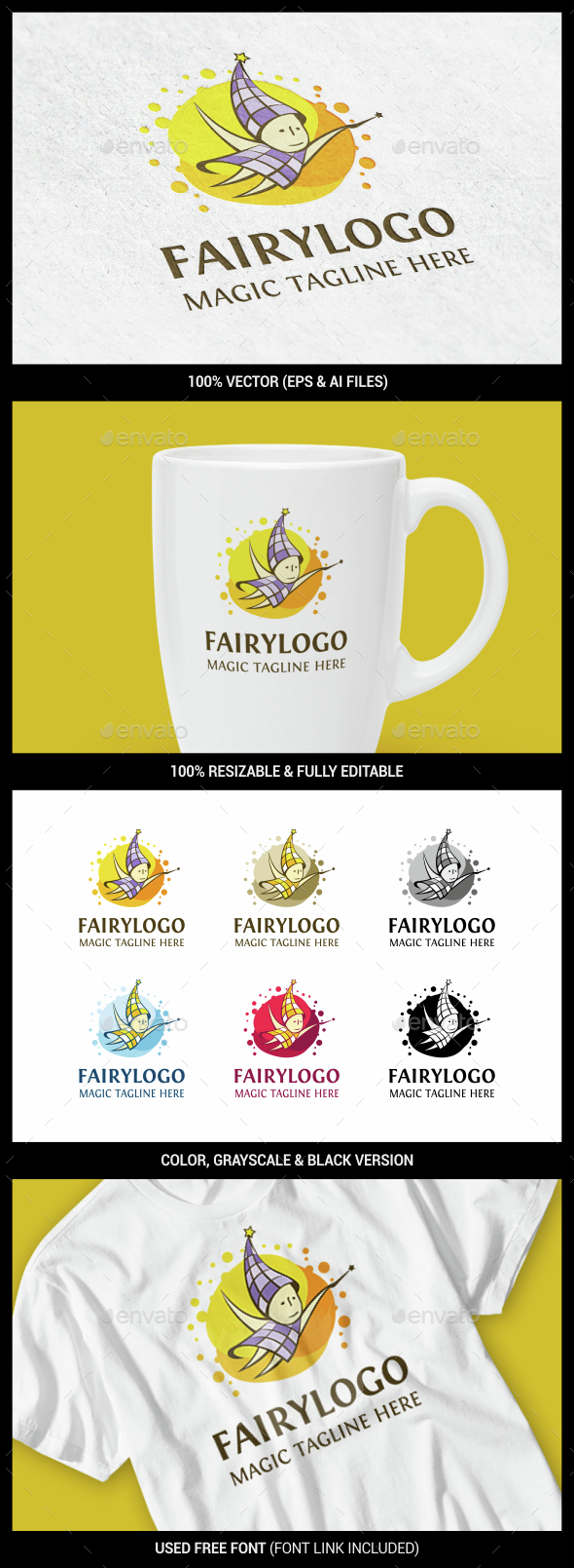 Fairy - Humans Logo Templates