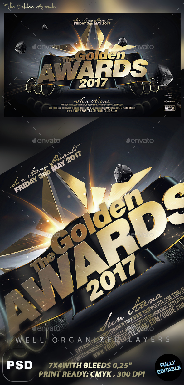 The Golden Awards - Events Flyers