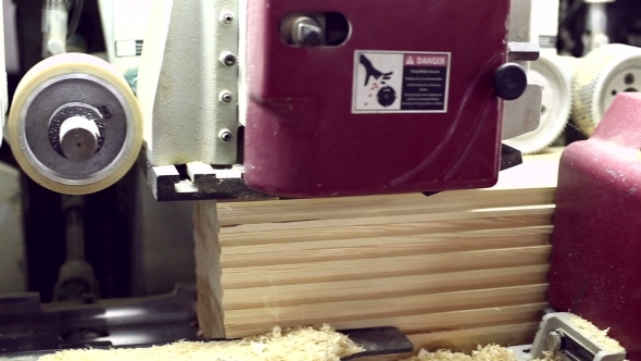 View on Profiled Timber Processing at Machine