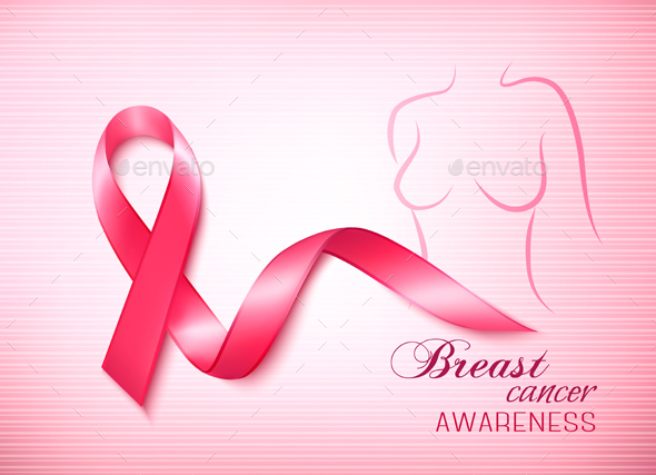 Breast Cancer Awareness Pink Background - Health/Medicine Conceptual