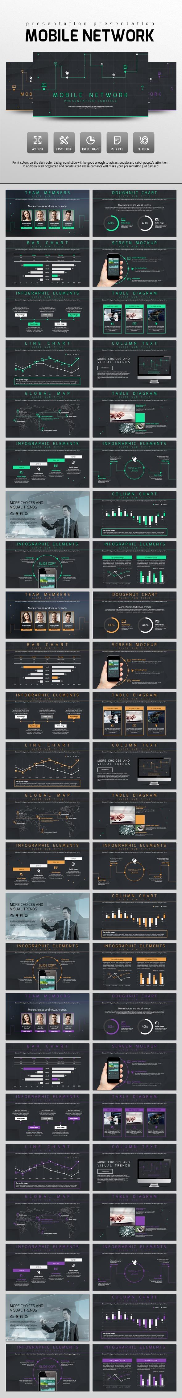 Mobile Network - PowerPoint Templates Presentation Templates