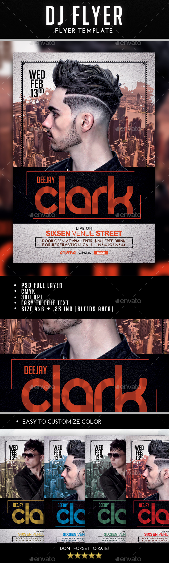 DJ Flyer - Clubs & Parties Events