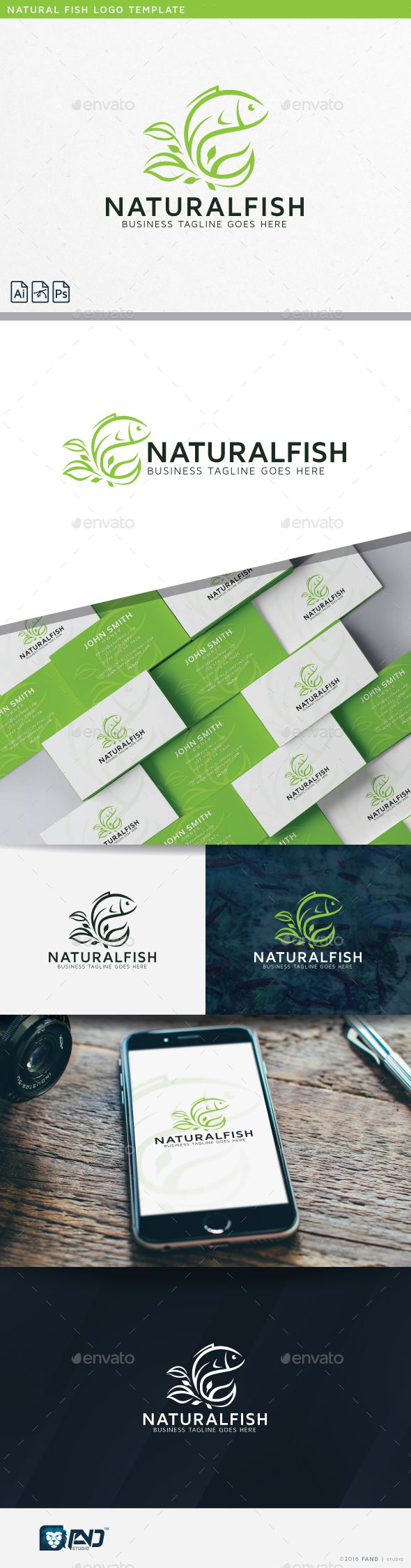Natural Fish - Nature Logo Templates