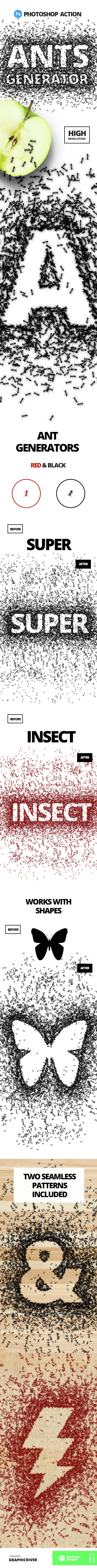 Ants Generator - Actions Photoshop