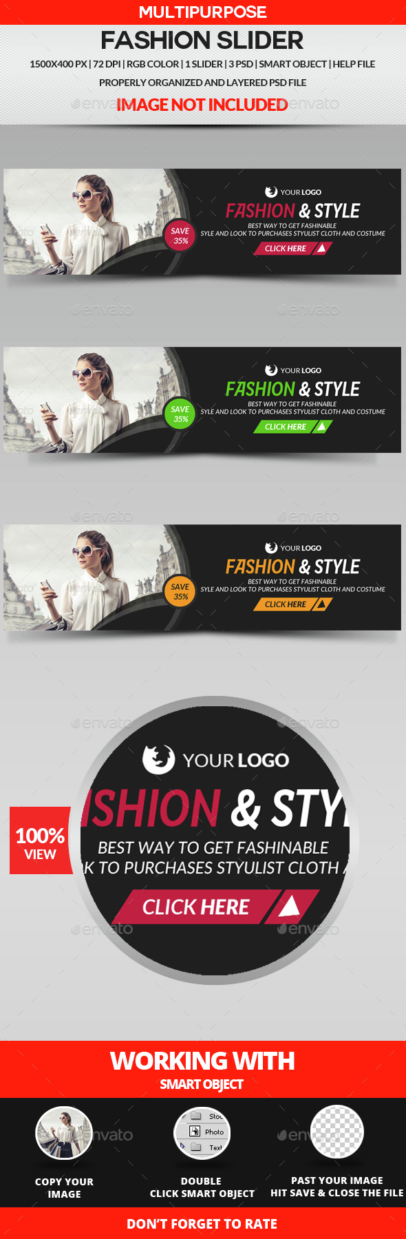 Fashion Slider - Sliders & Features Web Elements