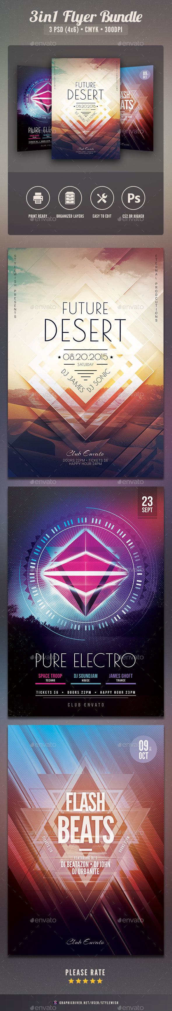 Geometric Flyer Bundle Vol.07 Geometric Flyer Bundle Vol.07