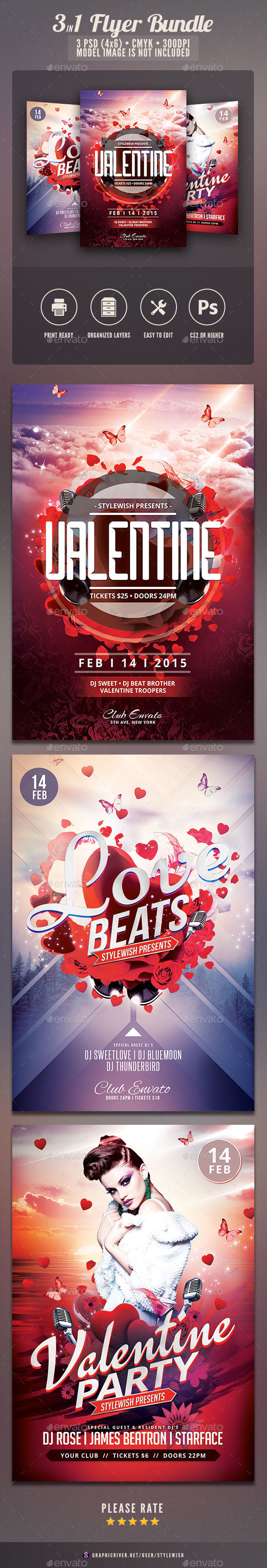 Valentine Flyer Bundle Vol.02