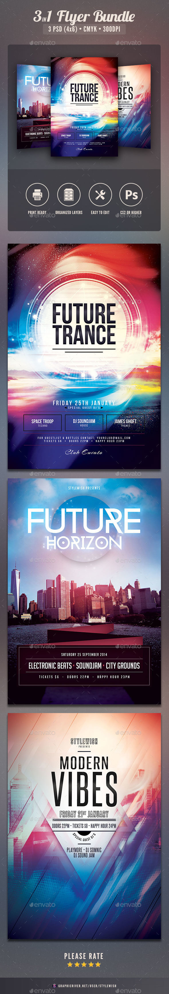 Future Flyer Bundle Vol.04 - Clubs & Parties Events
