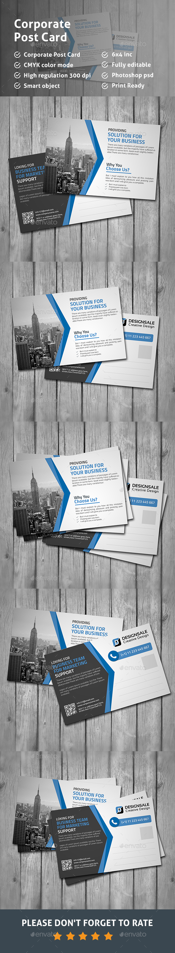 Postcard - Cards & Invites Print Templates