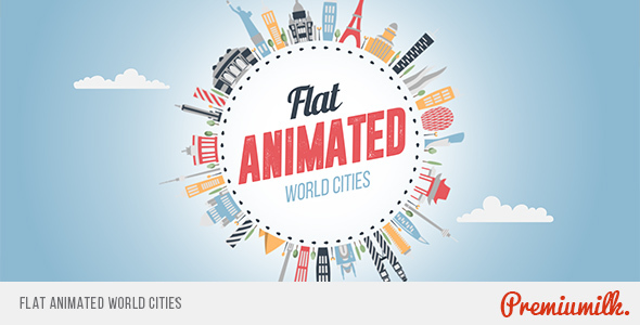 Flat Animated World - VideoHive 14802000