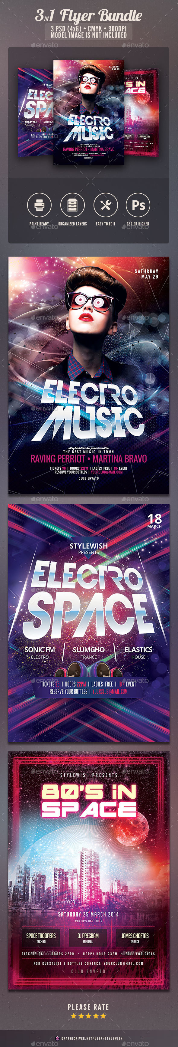 Party Flyer Bundle Vol.19 - Clubs & Parties Events
