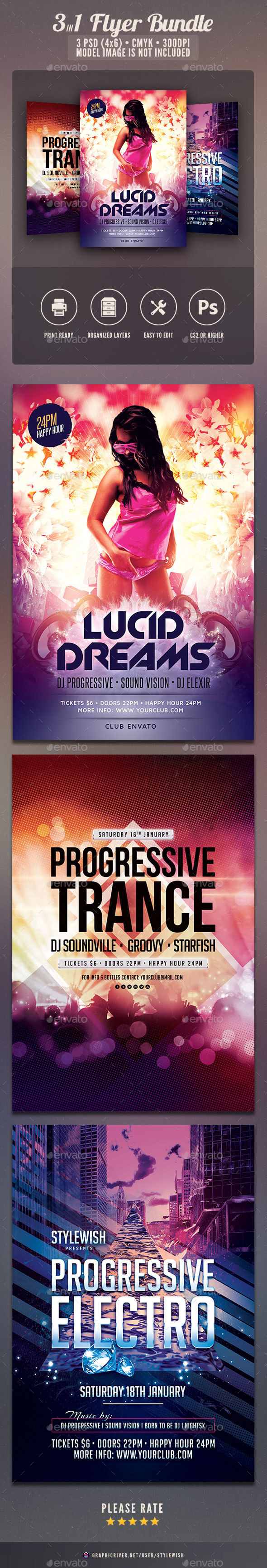 Party Flyer Bundle Vol.15 - Clubs & Parties Events