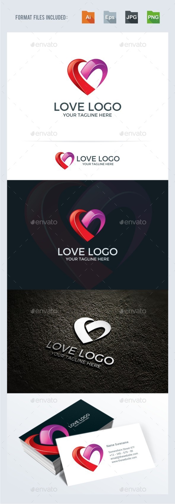 Love / Heart Logo Template - Symbols Logo Templates