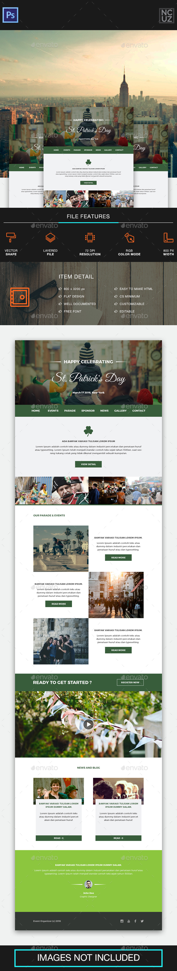 St. Patrick's Day Festival E-newsletter - E-newsletters Web Elements