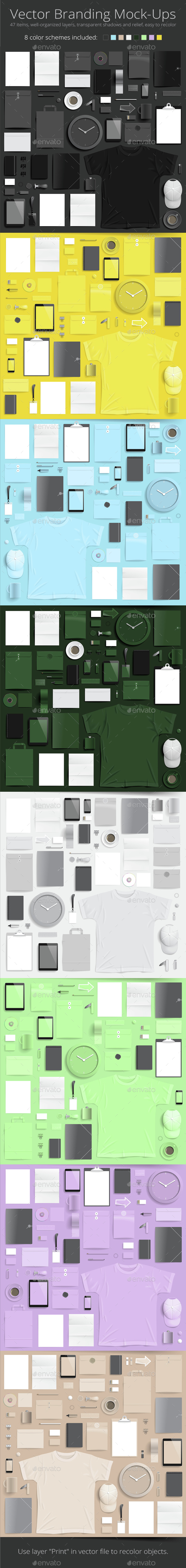 Corporate Identity Template Mock-Ups - Backgrounds Business