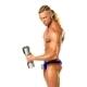 Bodybuilder With Dumbbells, Side View - VideoHive Item for Sale